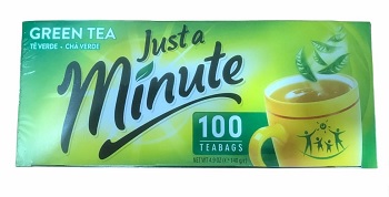 Té Just Verde Minute 100 unidades.