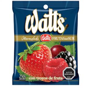 Mermelada Watts Frutas Del Sur 225 grs.