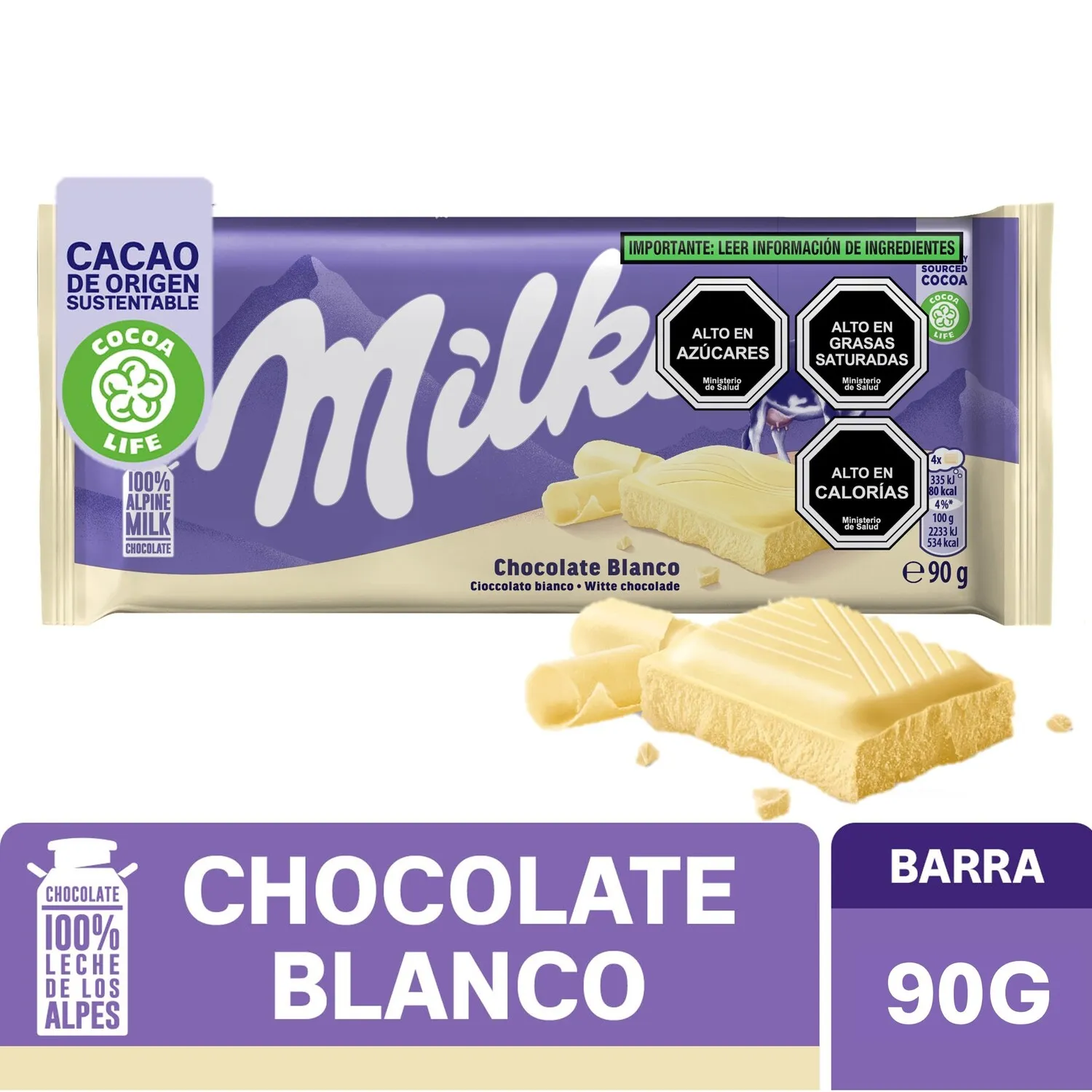 Chocolate Milka Blanco 90 g