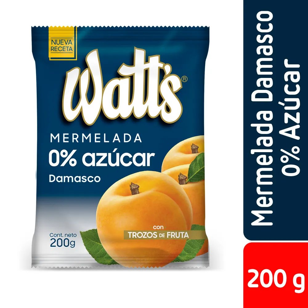 Mermelada Watts sin Azúcar Damasco 200 g