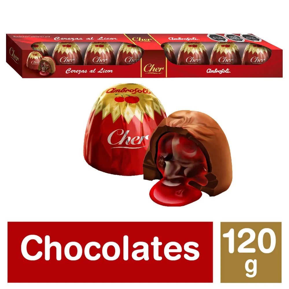 Bombones Ambrosoli de Cereza con Licor 120 g