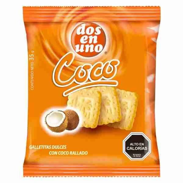 Galletas 2En1 Coco 35 grs.