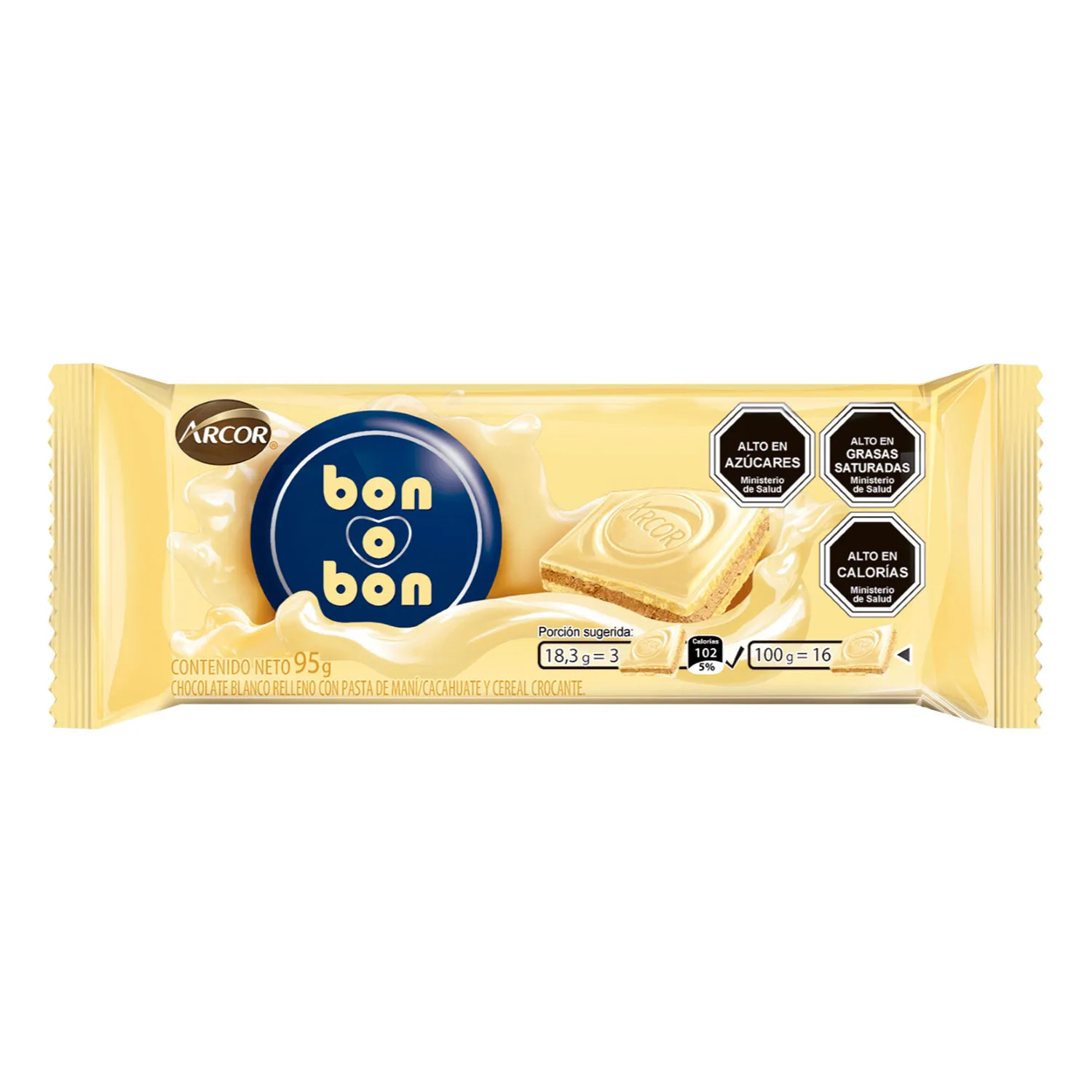 Tableta Bon O Bon Bob Blanco 95 g