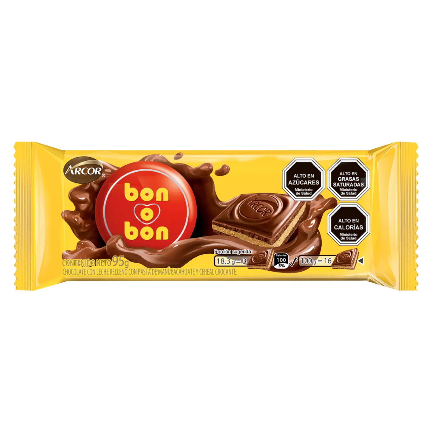 Tableta Bon O Bon Bob Leche 95 g