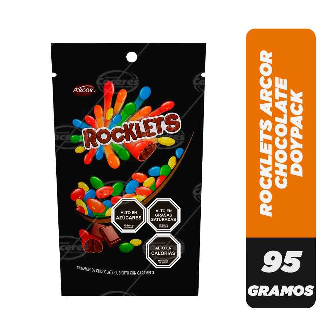 Rocklets Arcor Chocolates Doypack 95 g