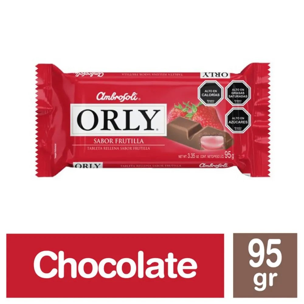 Chocolate Orly Frutilla 95 grs.