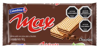 Galletas Waffer Chocolate Max 140 grs.
