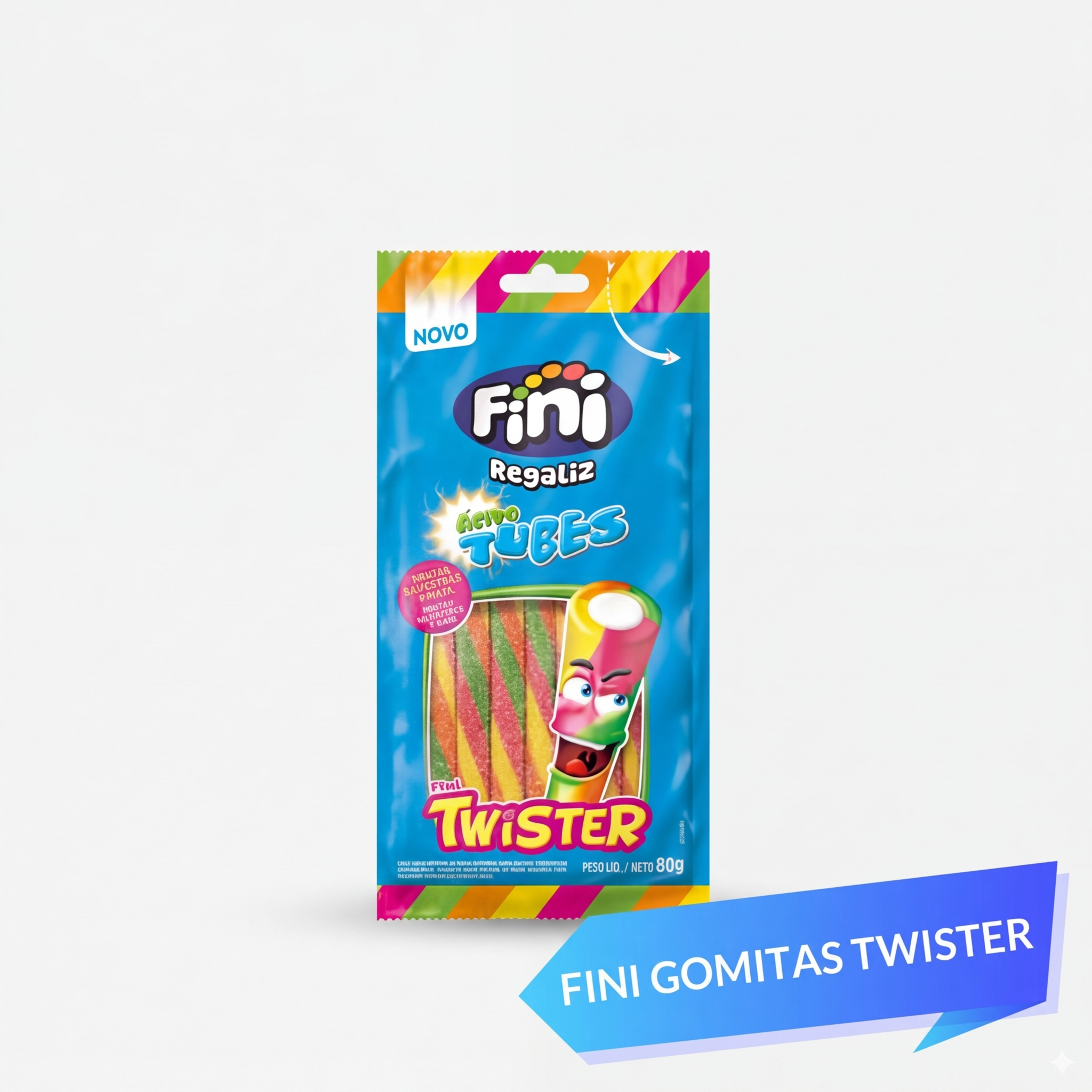 Regaliz Twisted Dulce Fini 80 g
