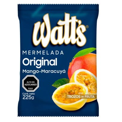 Mermelada Watts Mango Maracuyá Sin Azúcar 225 g