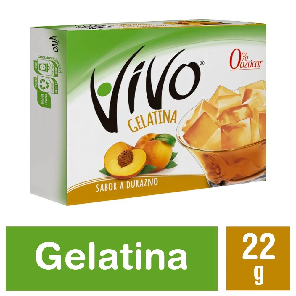 Gelatina Durazno Vivo 22 grs.
