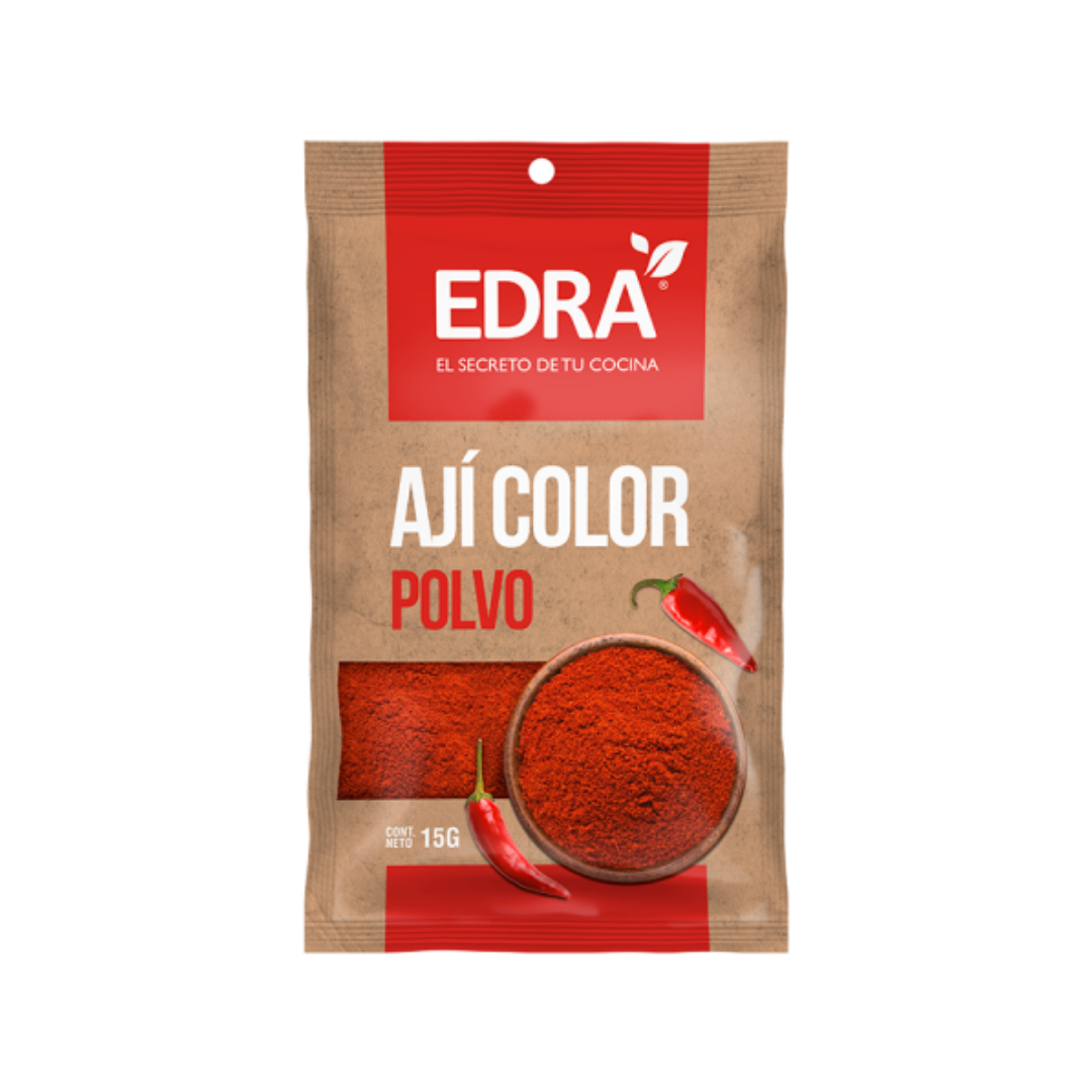 Condimento Edra Ají Color 15 unidades.