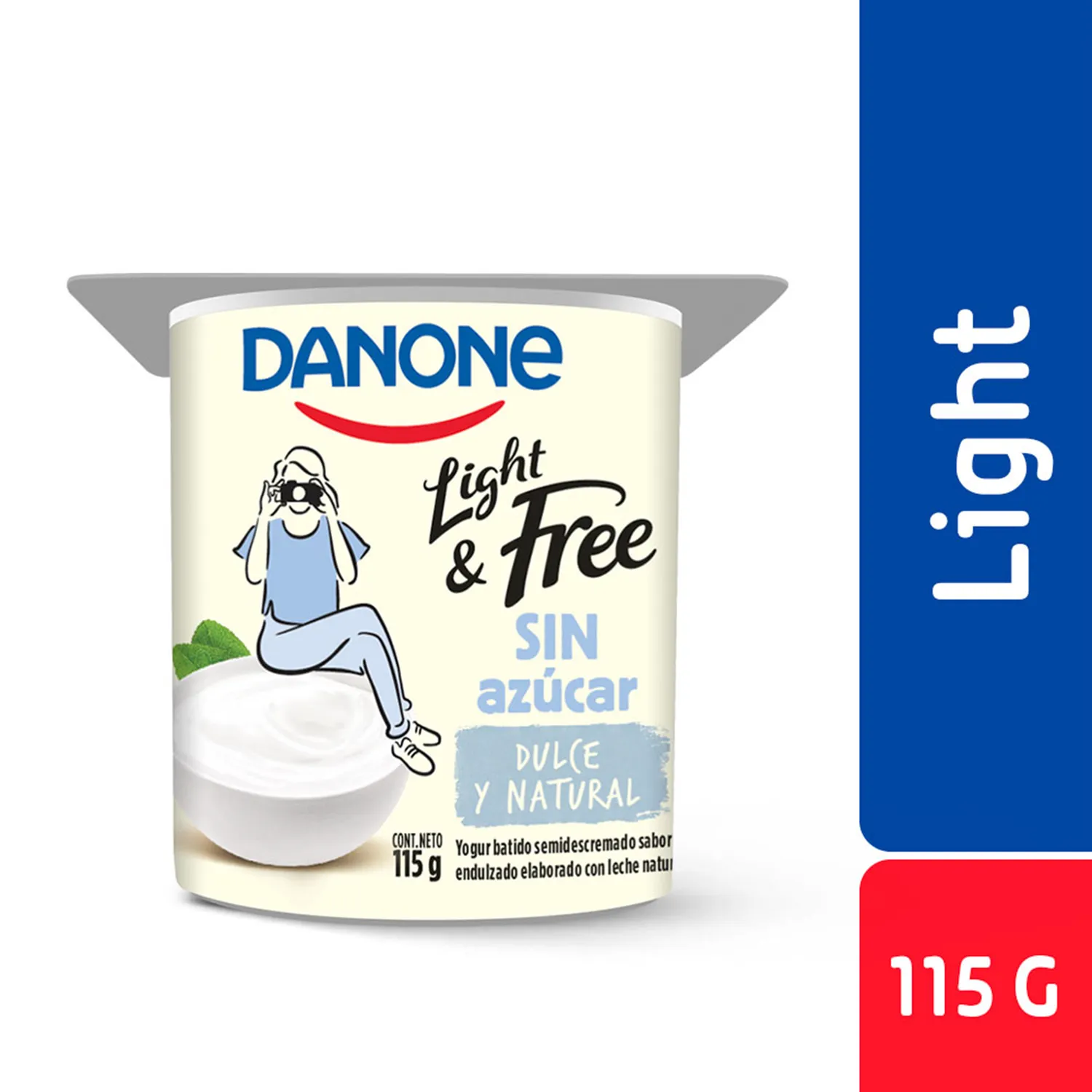 Yoghurt Danone Light Batido Natural 115 grs.