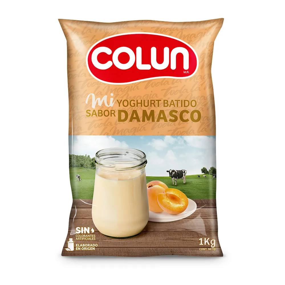 Yoghurt Colun Damasco 1 lt.