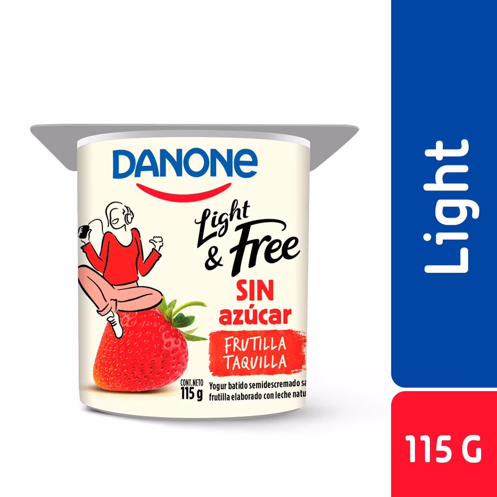 Yoghurt Danone Largo Trozos de Frutilla 145 grs.