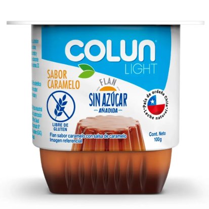 Flan Colun Caramelo Sin Azúcar 100 g