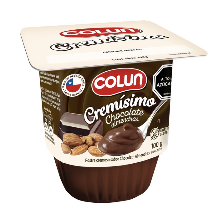Cremísimo Colun Choco Almendra 100 g
