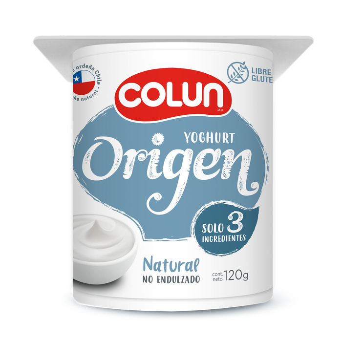 Yoghurt Origen Natural 120 grs.