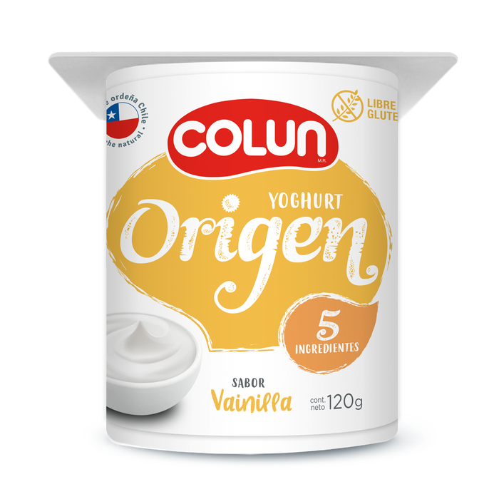 Yoghurt Origen Vainilla 120 grs.