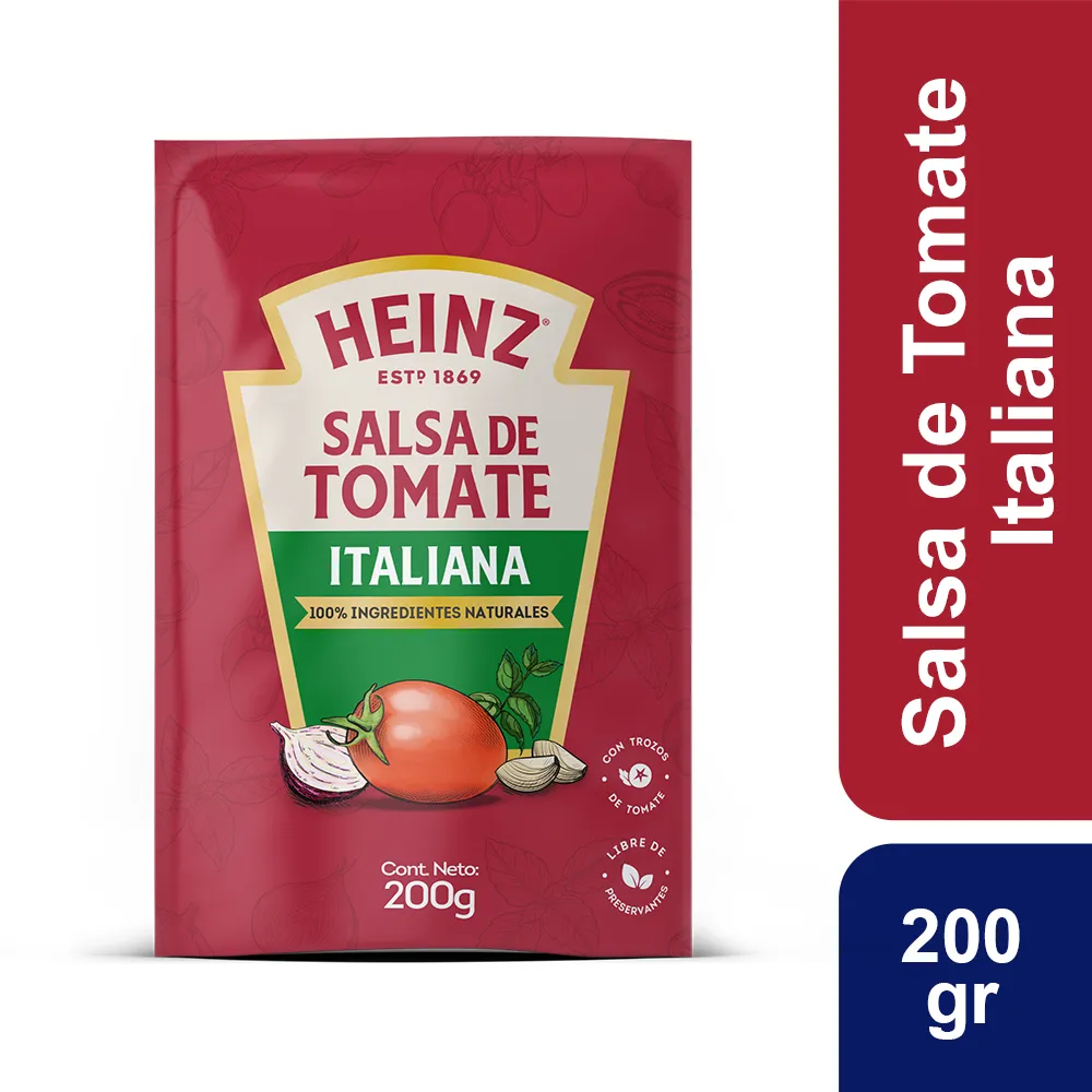 Salsa Tomate Heinz Italiana 200 grs.