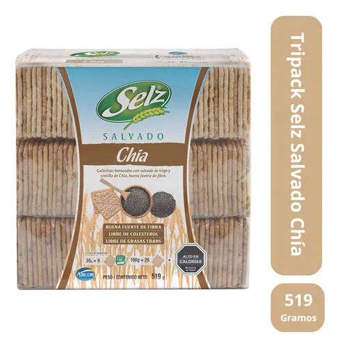 Galletas Chia Selz 519 grs.