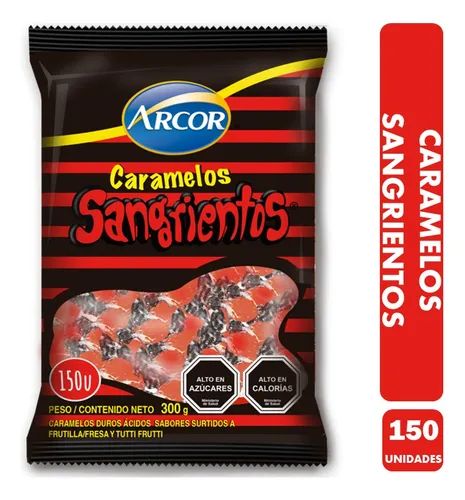 Halloween Caramelo Arcor Sangriento 150 un