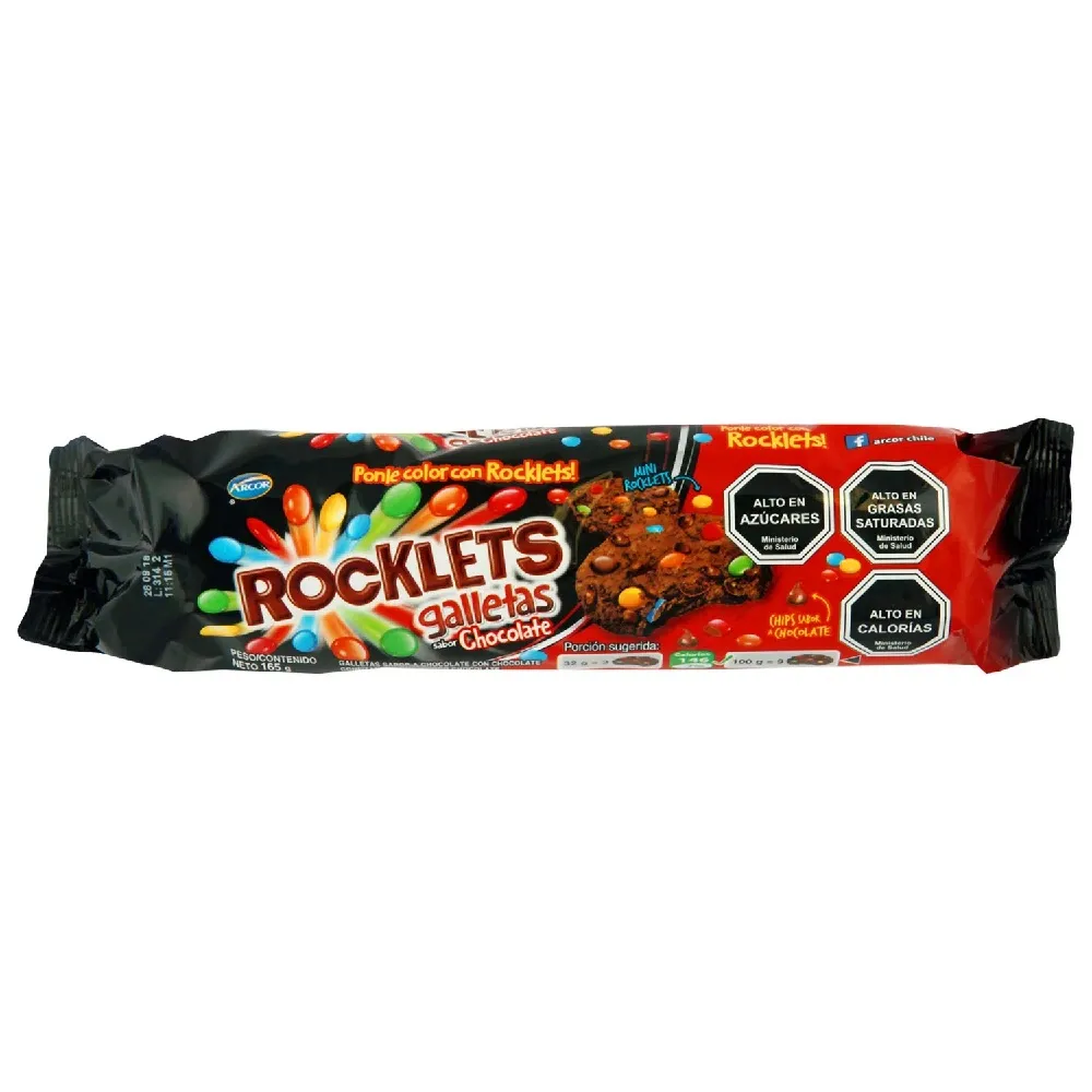 Galleta Rocklets Chocolate 165 grs.