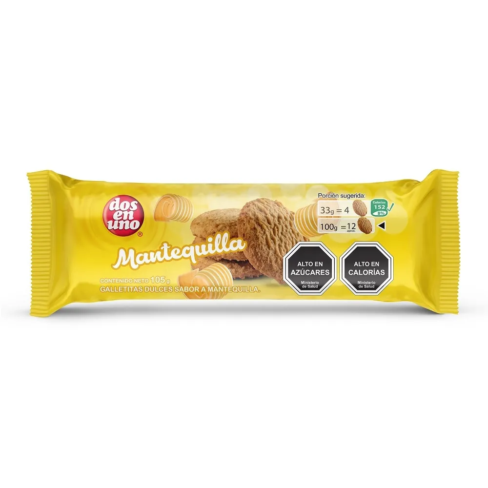 Galletas Dos en Uno Mantequilla 2en1 105 g