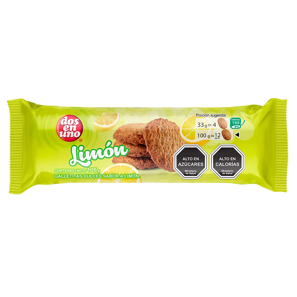Galletas Costa Dos en Uno Limón 105 g