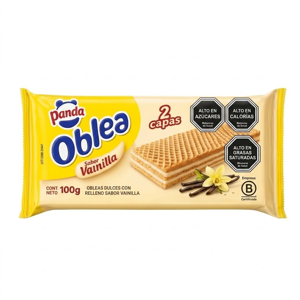 Galleta Oblea Panda Vainilla 100grs.