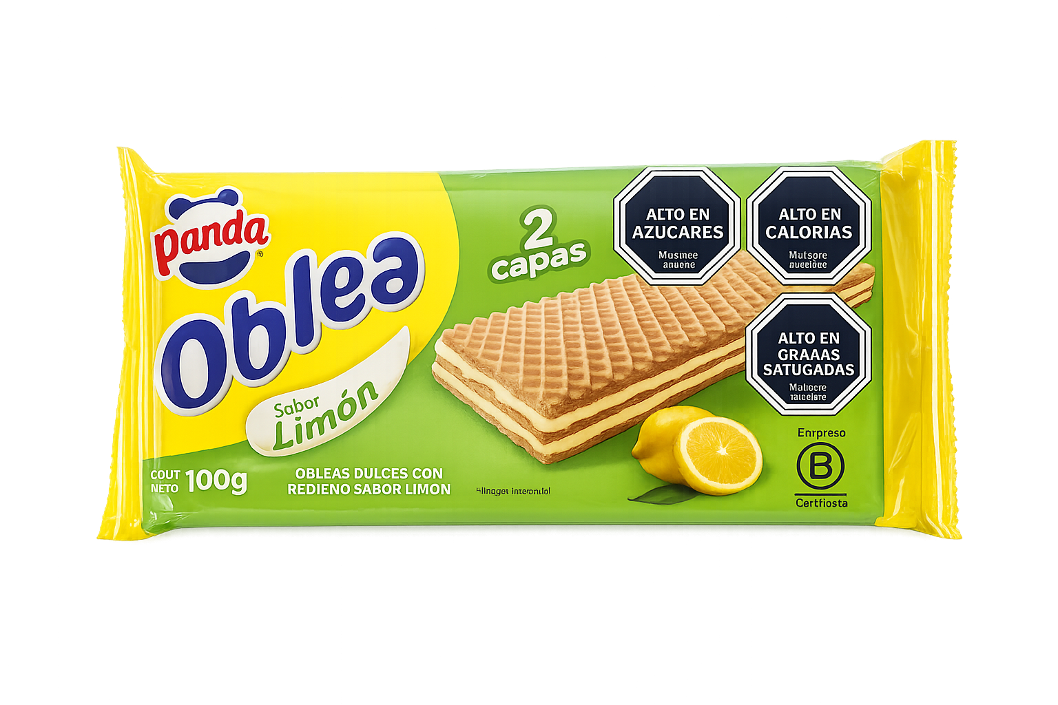 Galletas Oblea Panda Lim 100 grs.