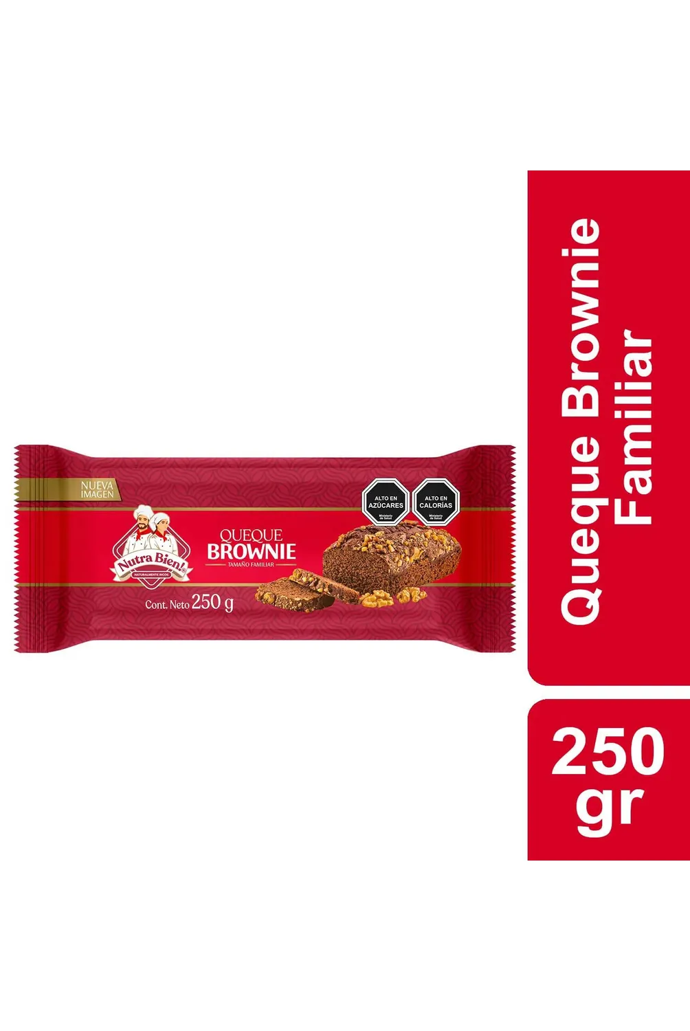 Queque Nutra Bien Familiar Brownie 250 g