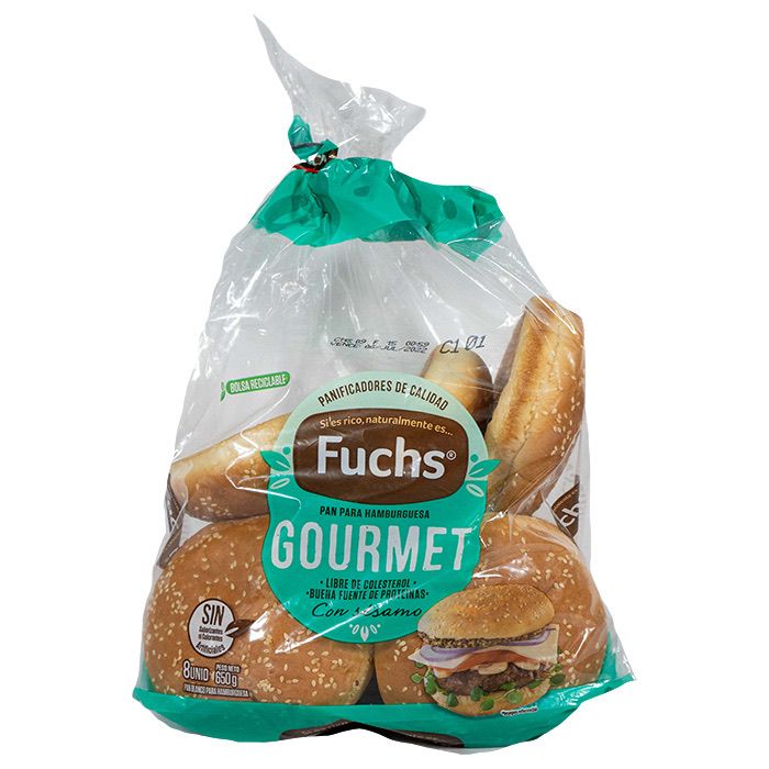 Pan Hamburguesa Fuchs 8 un