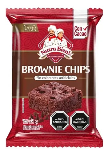 Bizcocho Brownie Chip Nutrabien 62 grs.