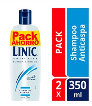 Shampoo Linic Graso 350 ml Pack 2 un