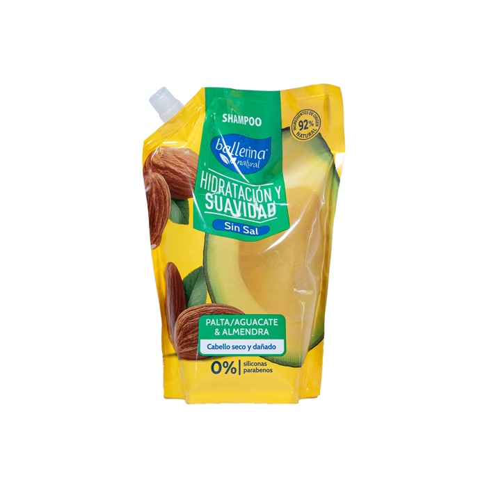 Shampoo Ballerina sin Sal Palta Doypack 750 ml