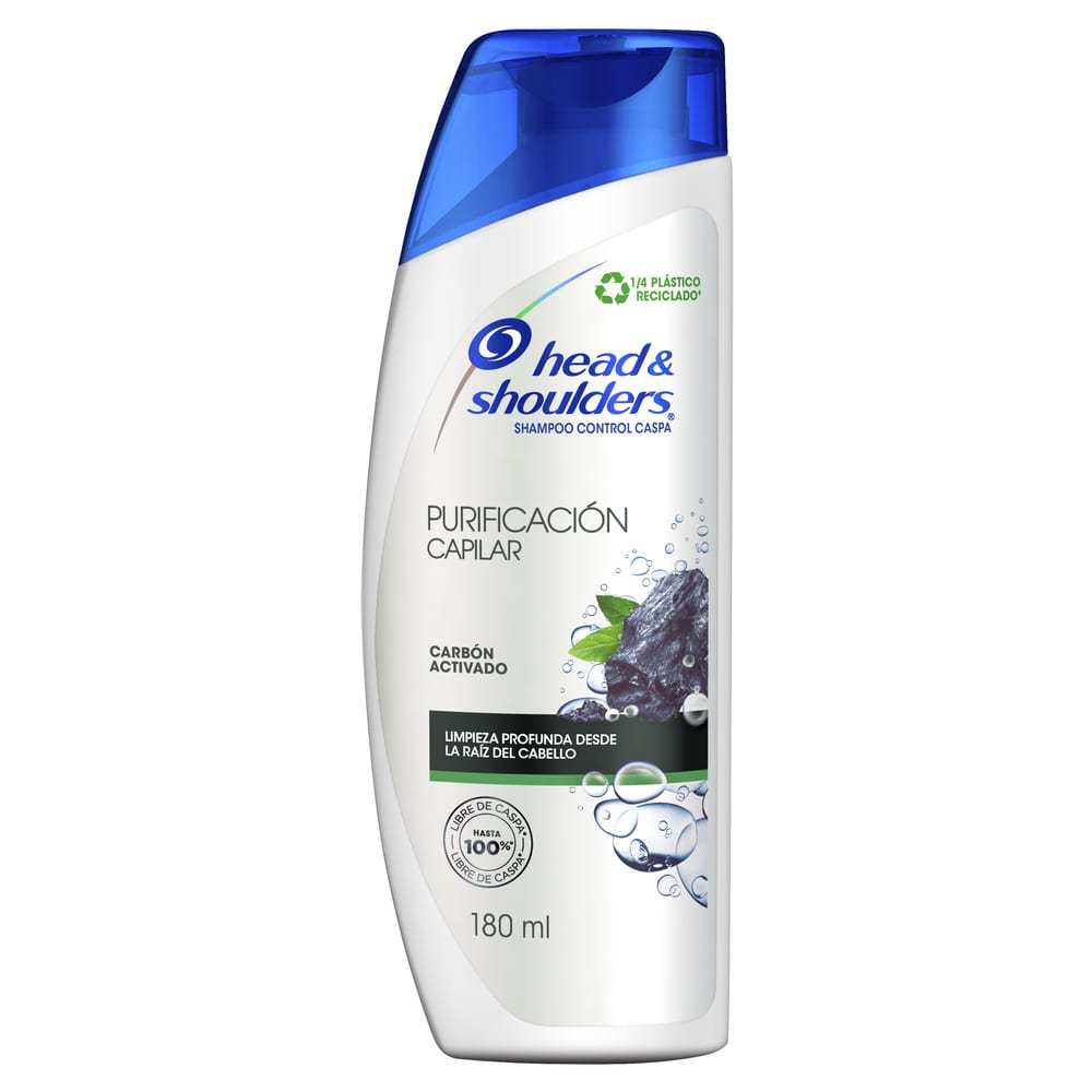 Shampoo Head & Shoulders Carbón Activo 180 ml