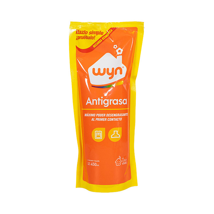 Wyn Antigrasa Doypack 450 ml
