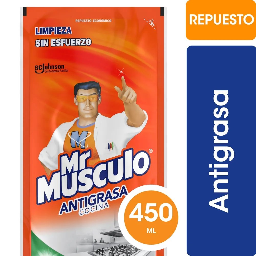 Mr Músculo Antigrasa Doypack 450ml