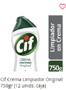 Cif Crema Biodegradable Original Botella 750 ml