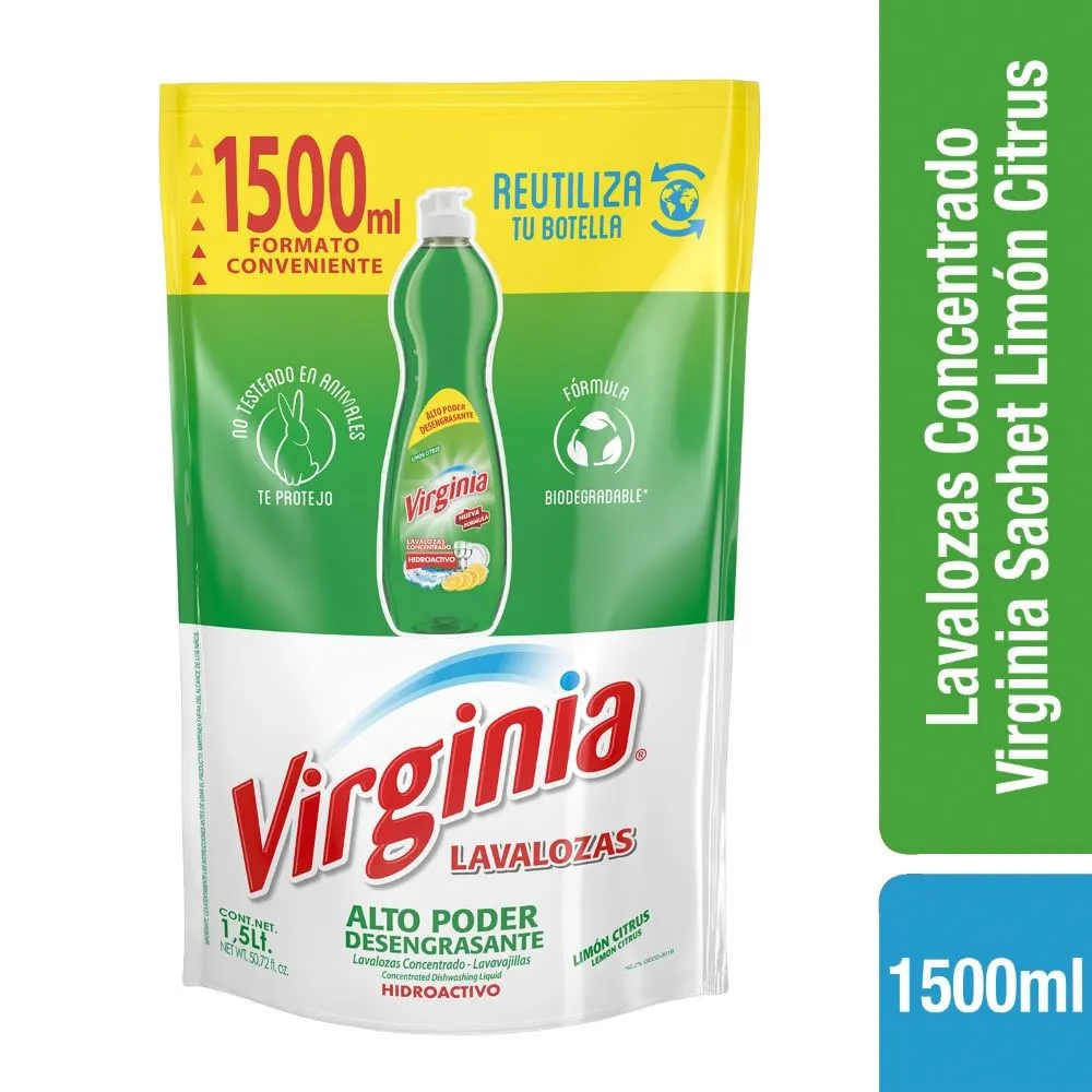 Lavaloza Virginia Limón Doypack 1.5 lts.