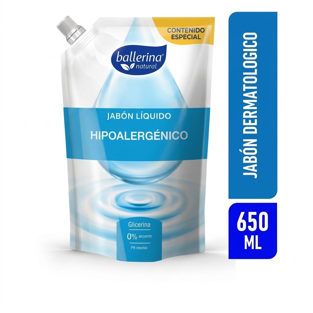 Jabón Ballerina Hipoalergénico 650ml
