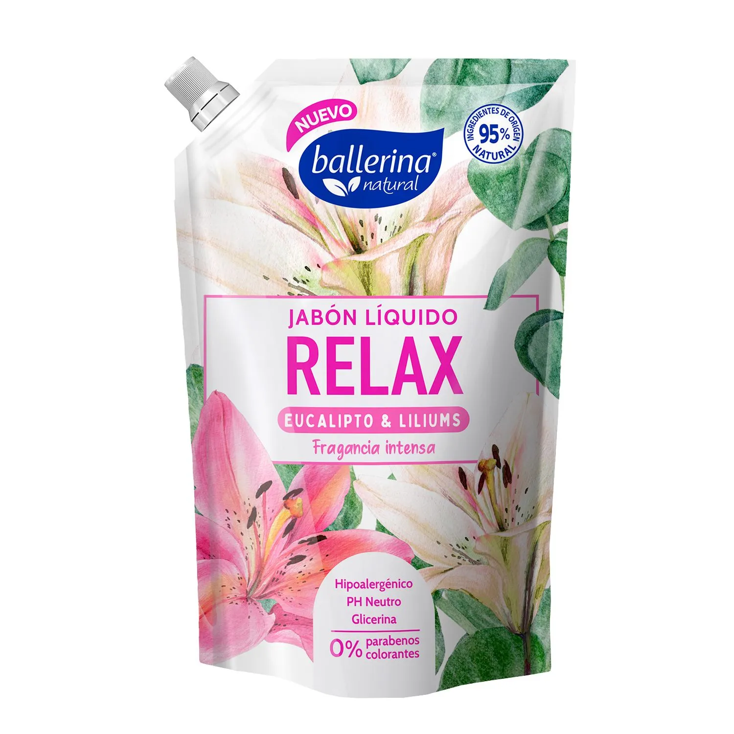 Jabón Ballerina Relax Doypack 750 ml