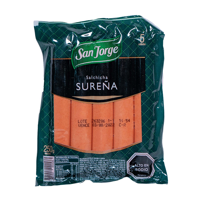 Vienesas Sureñas San Jorge 250 grs.