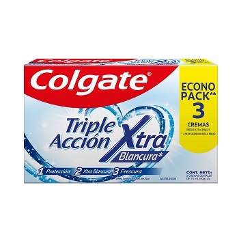 Pasta Colgate Extra Blanco 75 ml 3 un