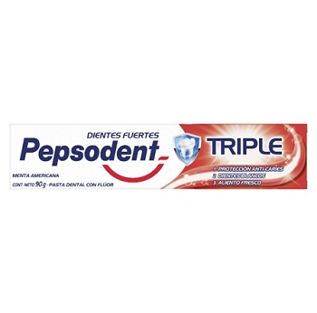 Pepsodent Triple Menta Americana 90 grs.