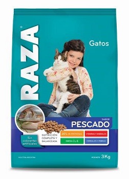 Alimento Raza Gato Pescado 3 kg