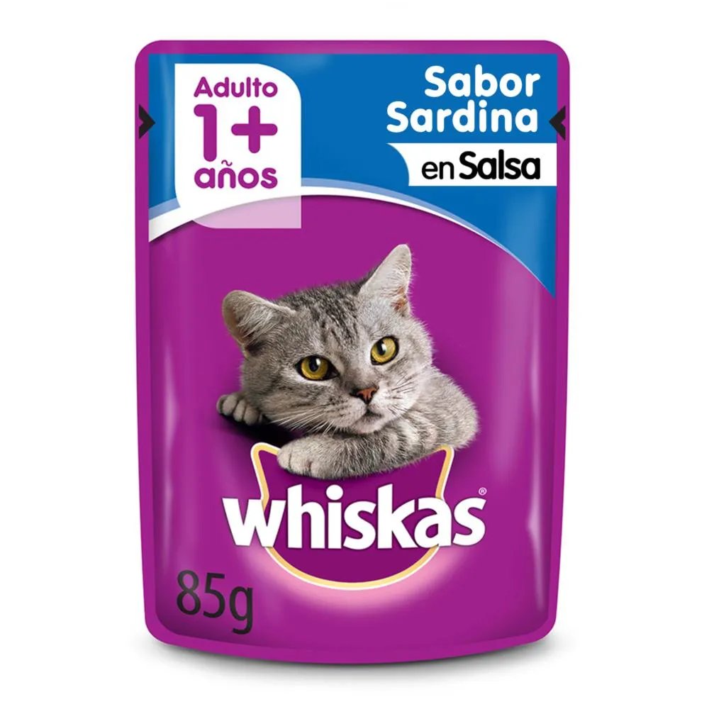 Alimento Whiskas Sardina 85 grs.
