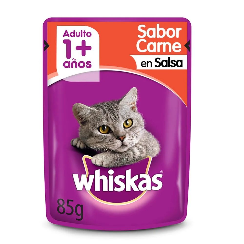 Alimento Whiskas Carne 85 grs.