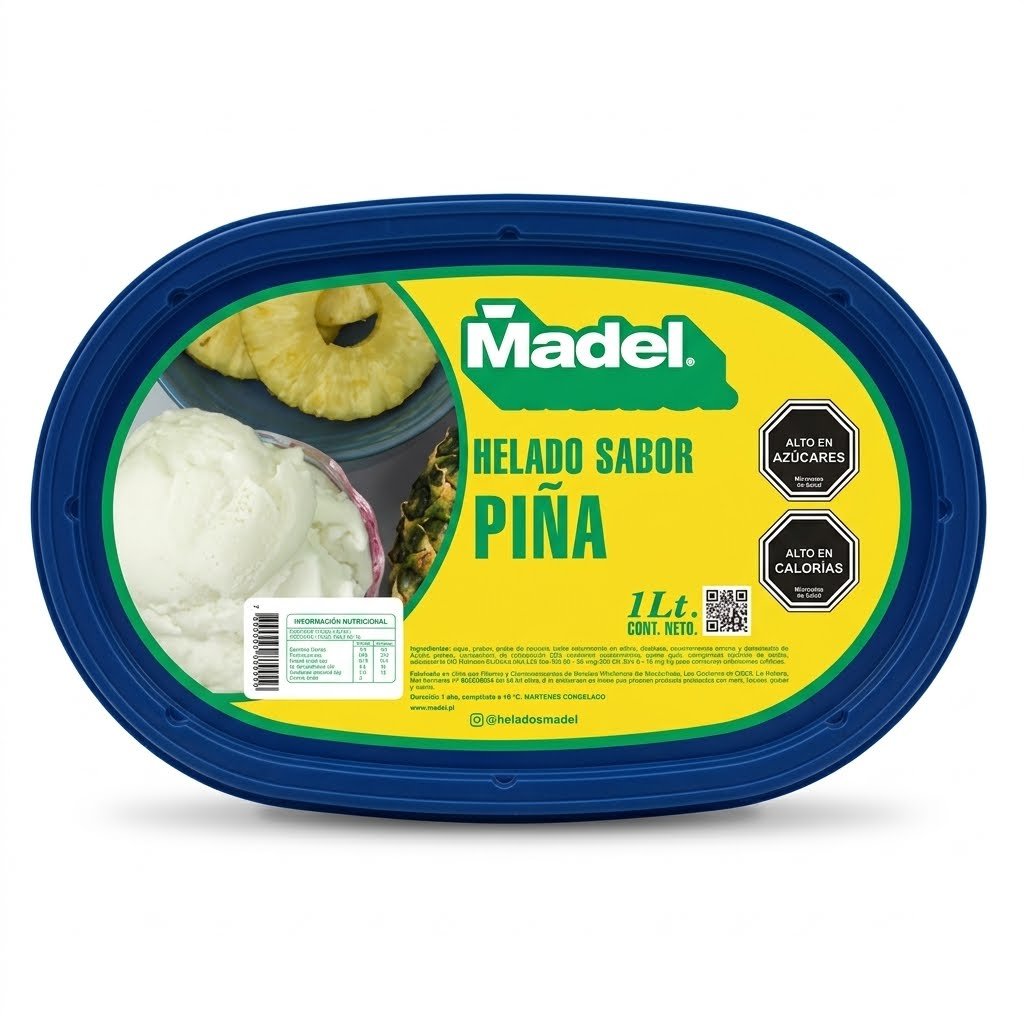 Cassata Azul Piña 1 lt.