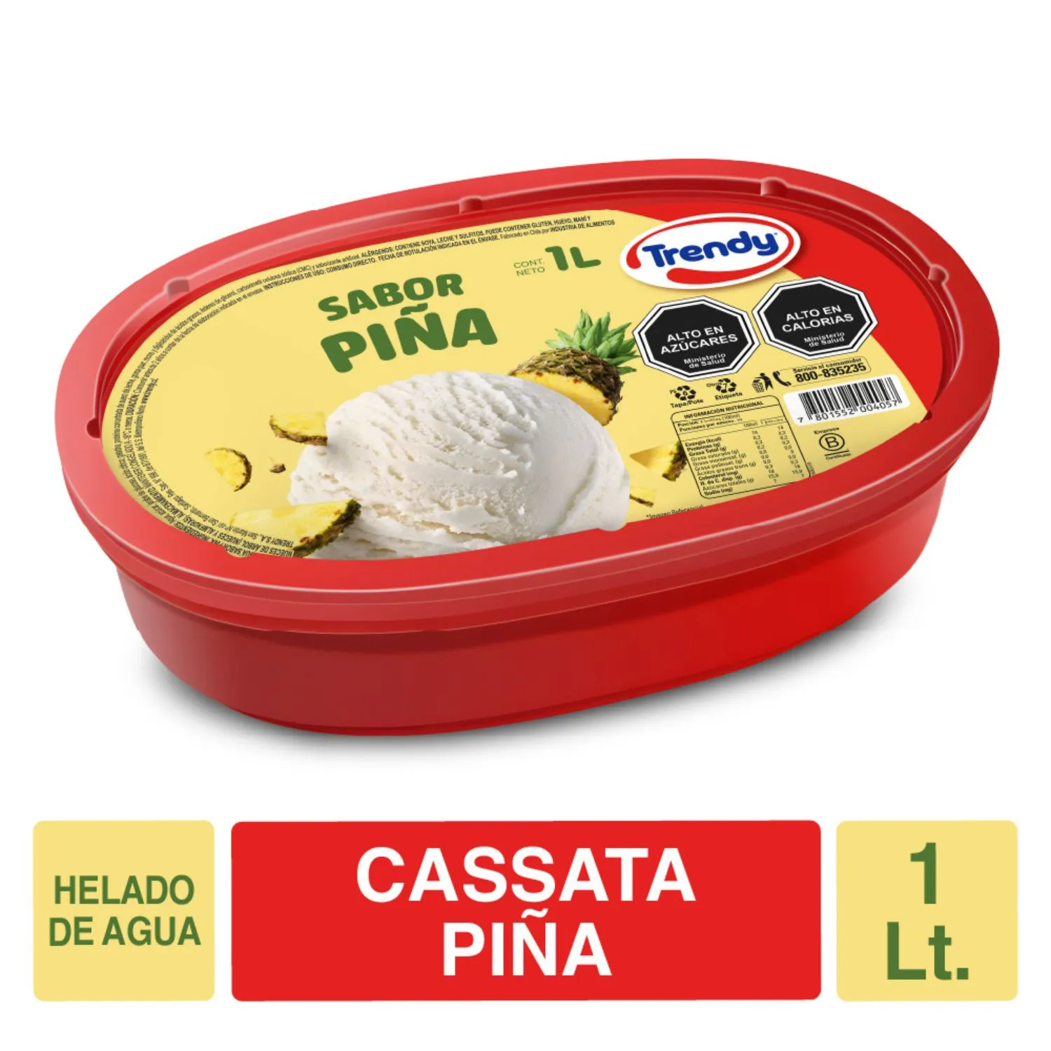 Cassatasata Trendy Piña 1 lt.